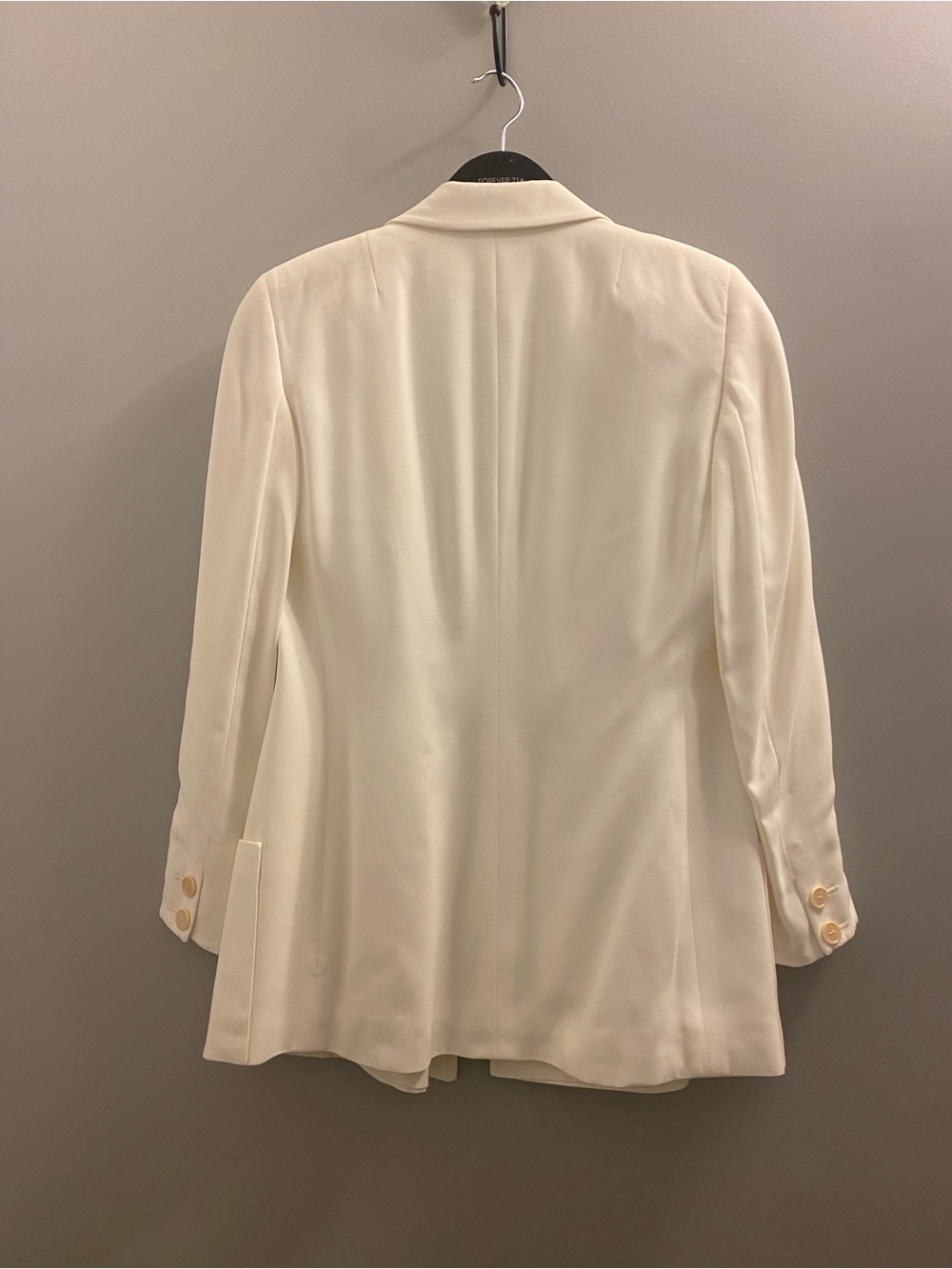 Akris Punto Cream Single-Breasted Blazer